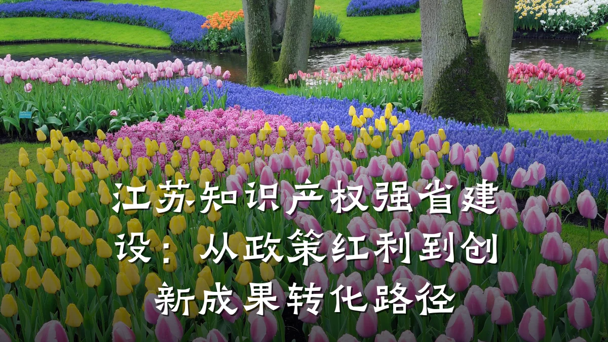 江苏知识产权强省建设：从政策红利到创新成果转化路径