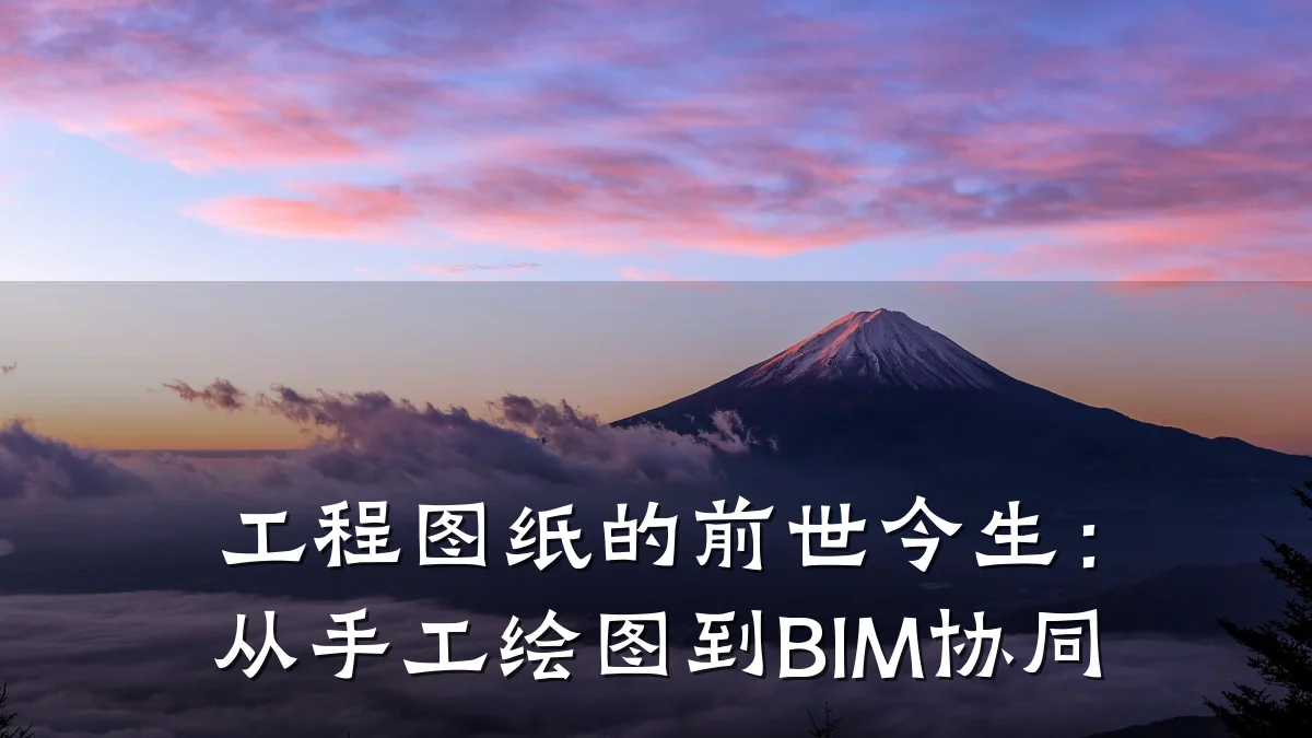 工程图纸的前世今生:从手工绘图到BIM协同