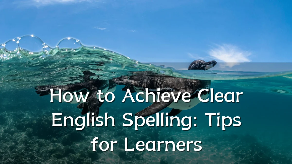 How to Achieve Clear English Spelling: Tips for Learners