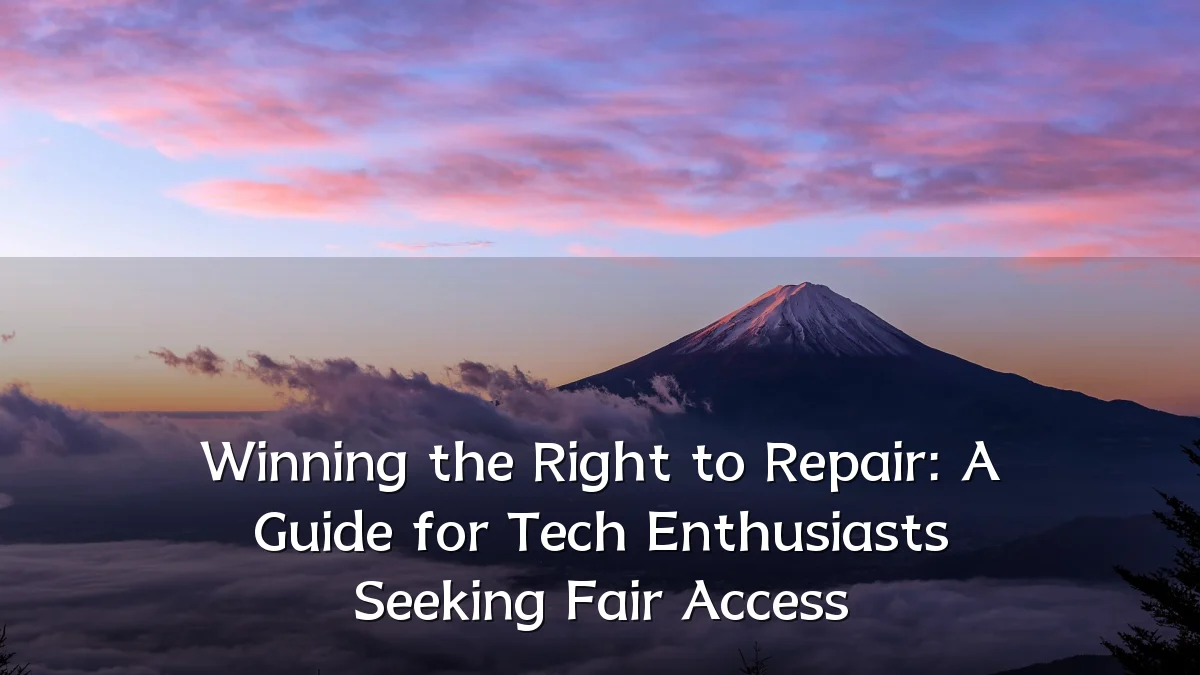 Winning the Right to Repair: A Guide for Tech Enthusiasts Seeking Fair Access