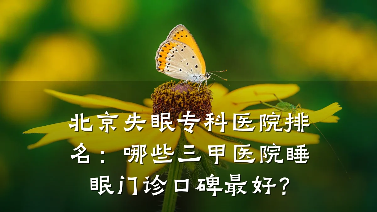北京失眠专科医院排名：哪些三甲医院睡眠门诊口碑最好？