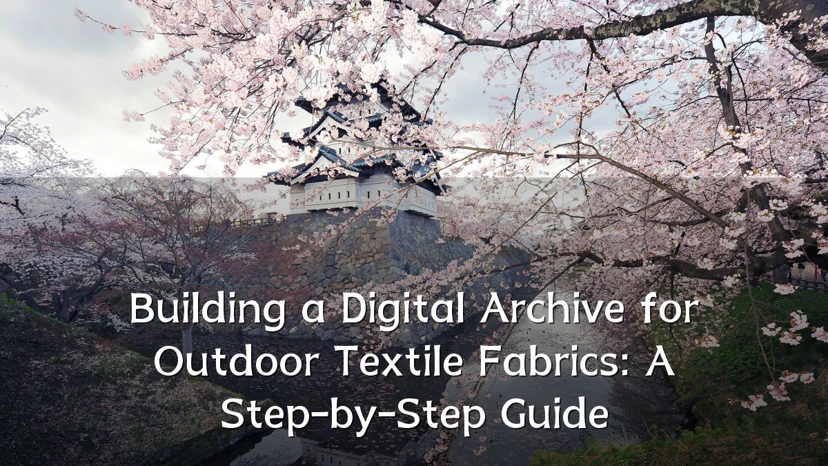 Building a Digital Archive for Outdoor Textile Fabrics: A Step-by-Step Guide
