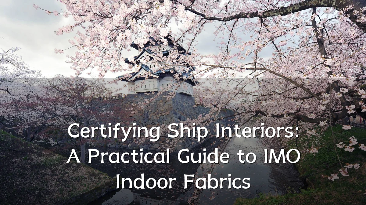 Certifying Ship Interiors: A Practical Guide to IMO Indoor Fabrics