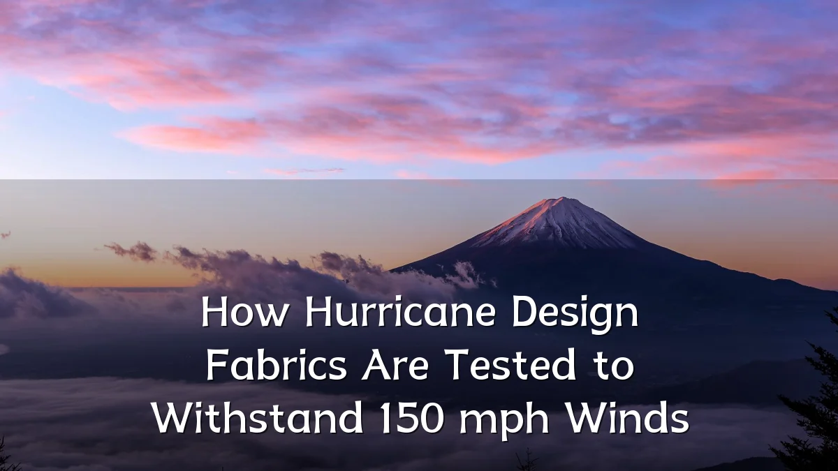 How Hurricane Design Fabrics Are Tested to Withstand 150 mph Winds