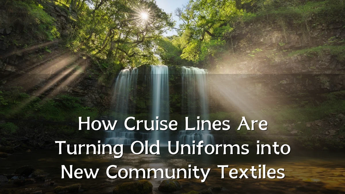 How Cruise Lines Are Turning Old Uniforms into New Community Textiles