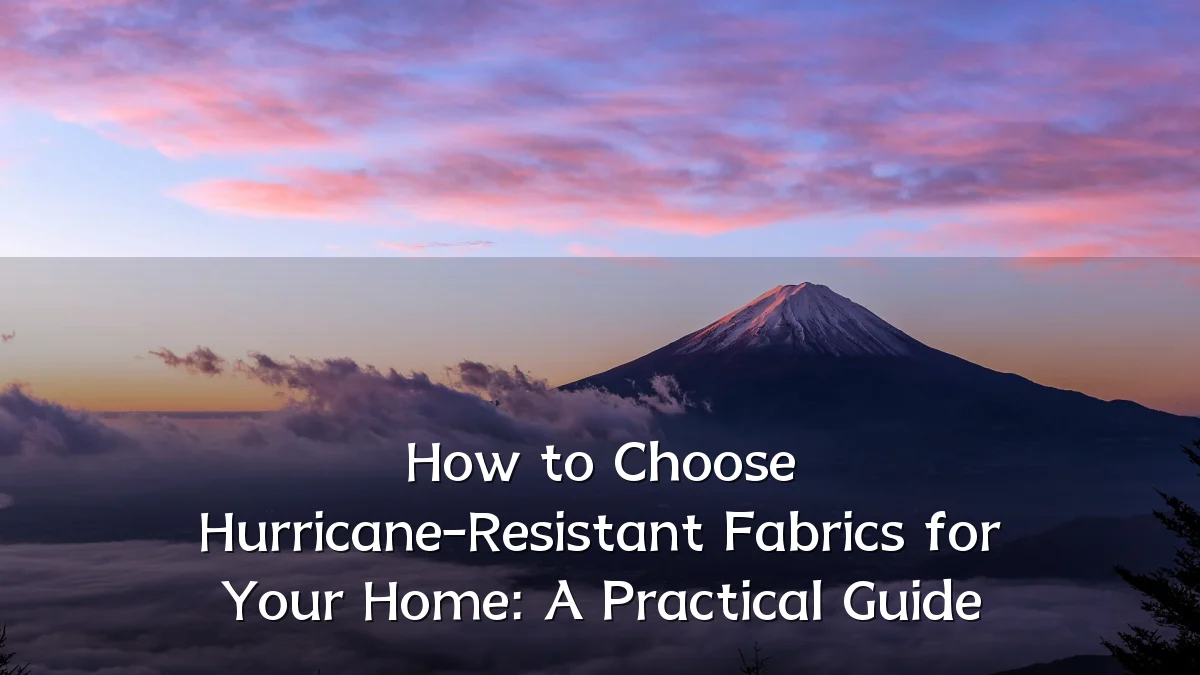 How to Choose Hurricane-Resistant Fabrics for Your Home: A Practical Guide